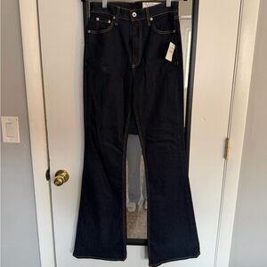 rag & bone NWT Casey Hight Ride Flare in dark blue